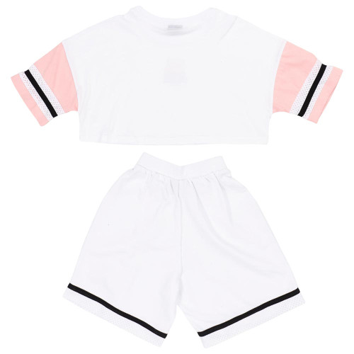 Target Παιδικό σετ Crop Top & Bermuda Single Jersey ''Queen''